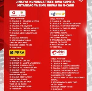 Jinsi ya Kununua Tiketi za Mpira Airtel Money