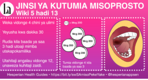 Jinsi ya Kutumia mifepristoni na misoprosto Kutoa Mimba