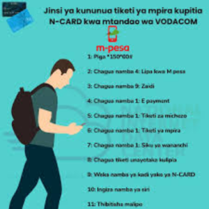 Jinsi ya Kununua Tiketi za Mpira Vodacom M-Pesa