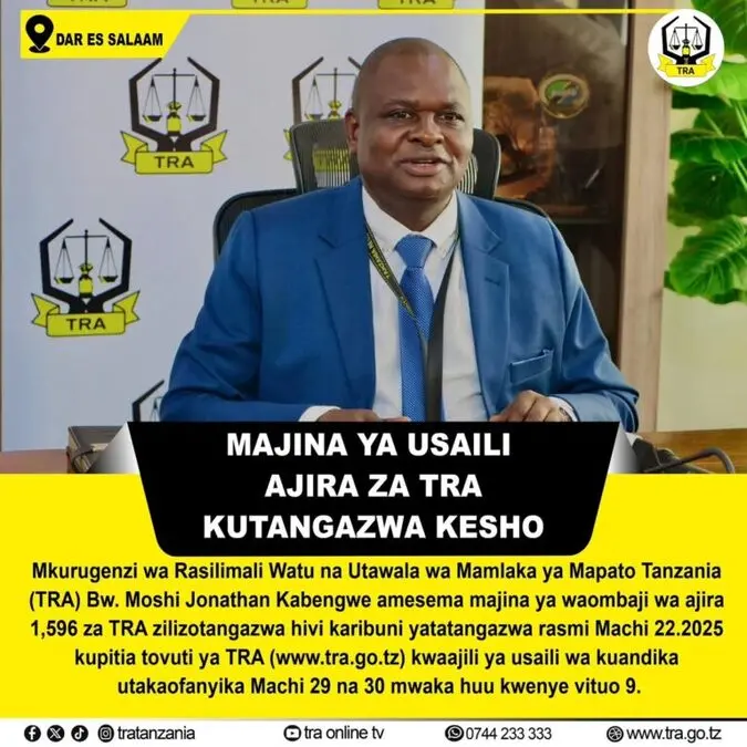 Vituo vya Kufanyia Usaili TRA Mamlaka ya Mapato Tanzania Interview Venue 2025