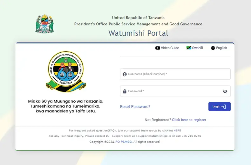 Jinsi ya Ku-Login mfumo wa ESS PEPMIS – UTUMISHI