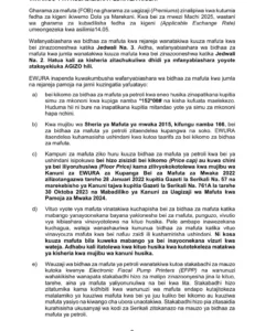 EWURA Yatangaza Bei Mpya Mafuta ya Petroli na Dizeli 2025