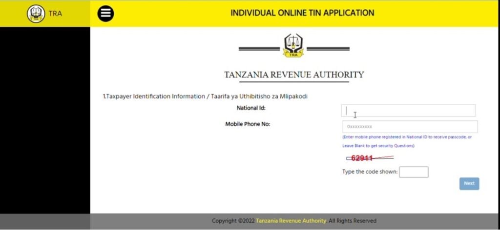 Jinsi ya Kupata TIN Namba ya Biashara Bure Online