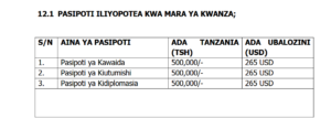 PASIPOTI ILIYOPOTEA KWA MARA YA KWANZA