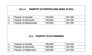 PASIPOTI ILIYOPOTEA KWA MARA YA PILI