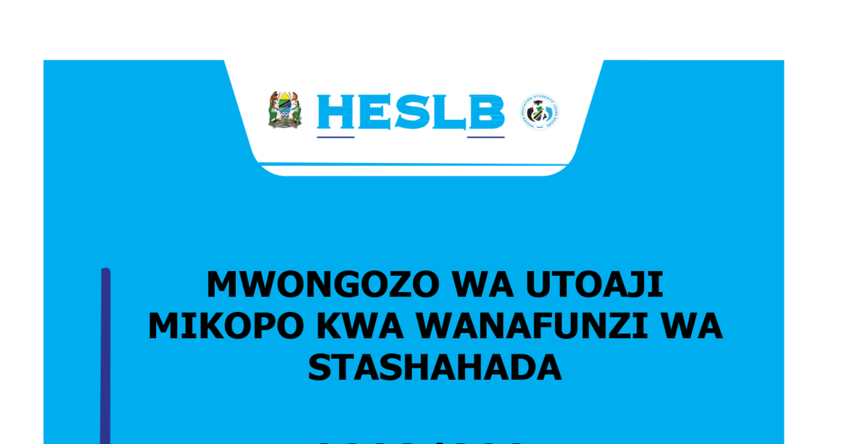 Vigezo vya Kupata Mkopo Ngazi ya Diploma /Stashahada 2025/2026