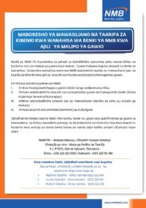 Fahamu Bei ya Hisa za NMB Bank