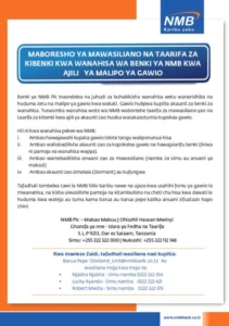 Fahamu Bei ya Hisa za NMB Bank