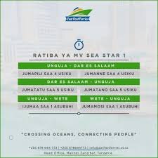 Ratiba ya boti za Zan Fast Ferries