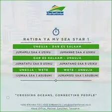Ratiba ya boti za Zan Fast Ferries