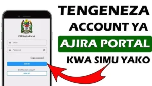Jinsi ya Kufungua Account  Ajira Portal