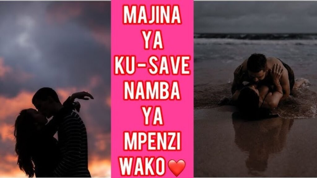 Majina Mazuri ya kumsave mpenzi wako kwenye simu