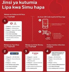Hatua za Kulipa kwa Lipa Namba
