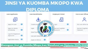 Mwongozo Jinsi ya Kuomba Mkopo kwa Wanafunzi wa Diploma 2025/2026