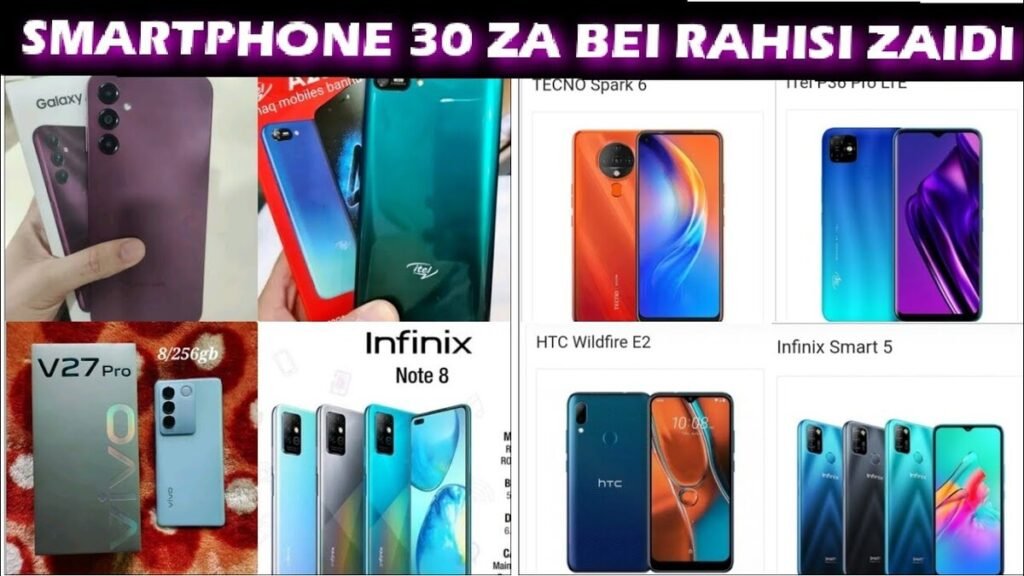Simu za Smartphones za Bei Rahisi Tanzania