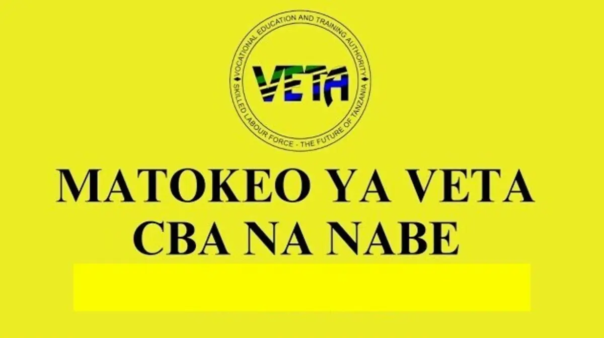 Matokeo Ya VETA CBA na NABE 2025/2026 DISEMBA