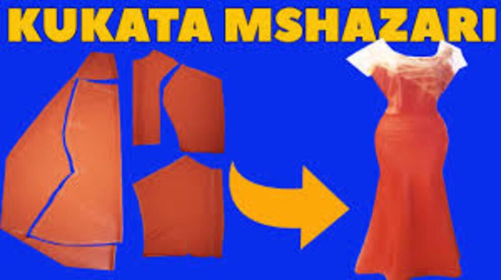 Jinsi ya kukata na kushona gauni la mshazari wa kumwaga haswaa