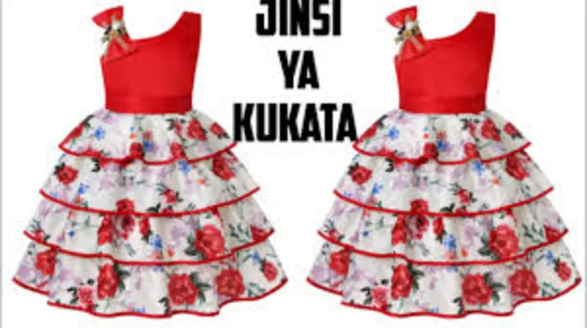 jinsi ya Kukata na Kushona Gauni la Solo toboa ya Mapande manne