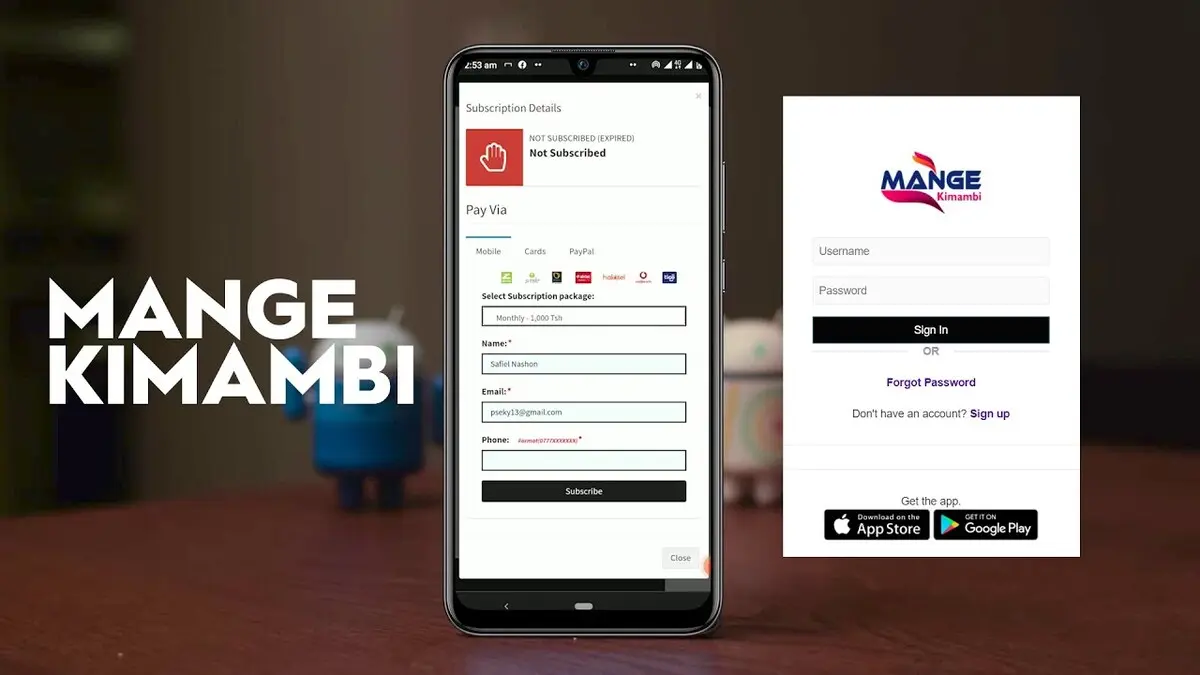 Jinsi ya kujiunga na Kulipia Mange Kimambi App (Android & ios /Iphone)