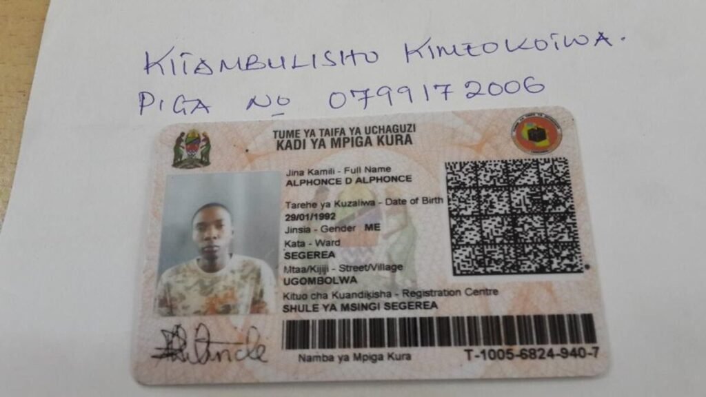 Jinsi ya kupata kitambulisho cha mpiga kura kilichopotea