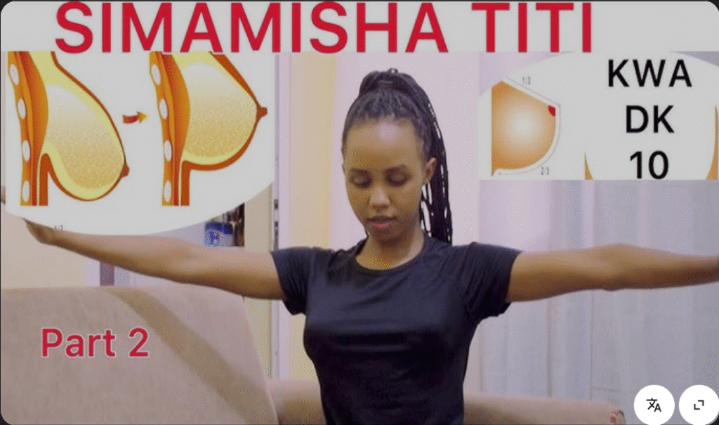 Mazoezi ya kusimamisha matiti baada ya kunyonyesha