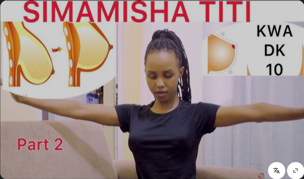 Mazoezi ya kusimamisha matiti baada ya kunyonyesha