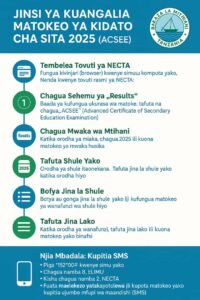 Jinsi ya Kuangalia Matokeo ya Kidato cha Sita