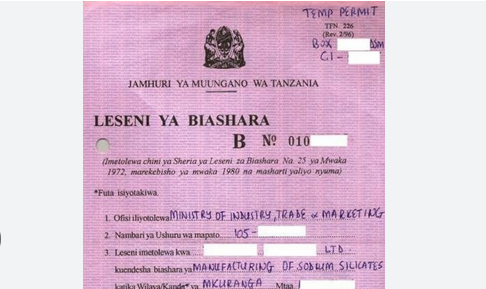 Gharama za leseni ya biashara