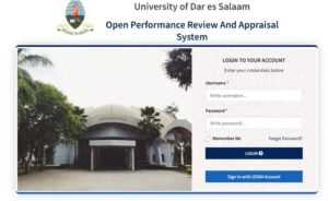 Jinsi ya Kuingia kwenye UDSM Student Login