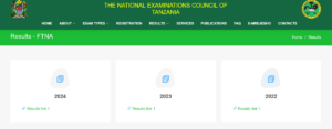 NECTA Matokeo ya Kidato Cha Pili 2025/2026 (FTNA Form Two Results)