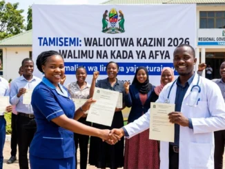 Walioitwa kazini Walimu na kada ya Afya 2026